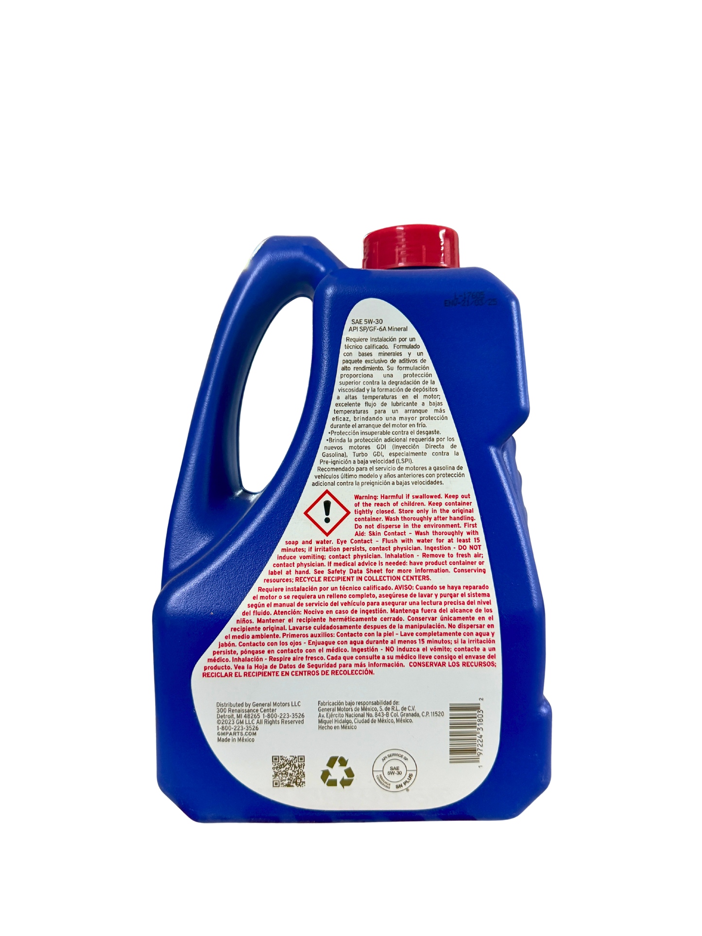Compra Aceite 5w30 SAE Mineral 5L | 19434692 | ACDelco, Envío en ZMG, a México por paquetería o retiro en Refaccionaria Albarrán.