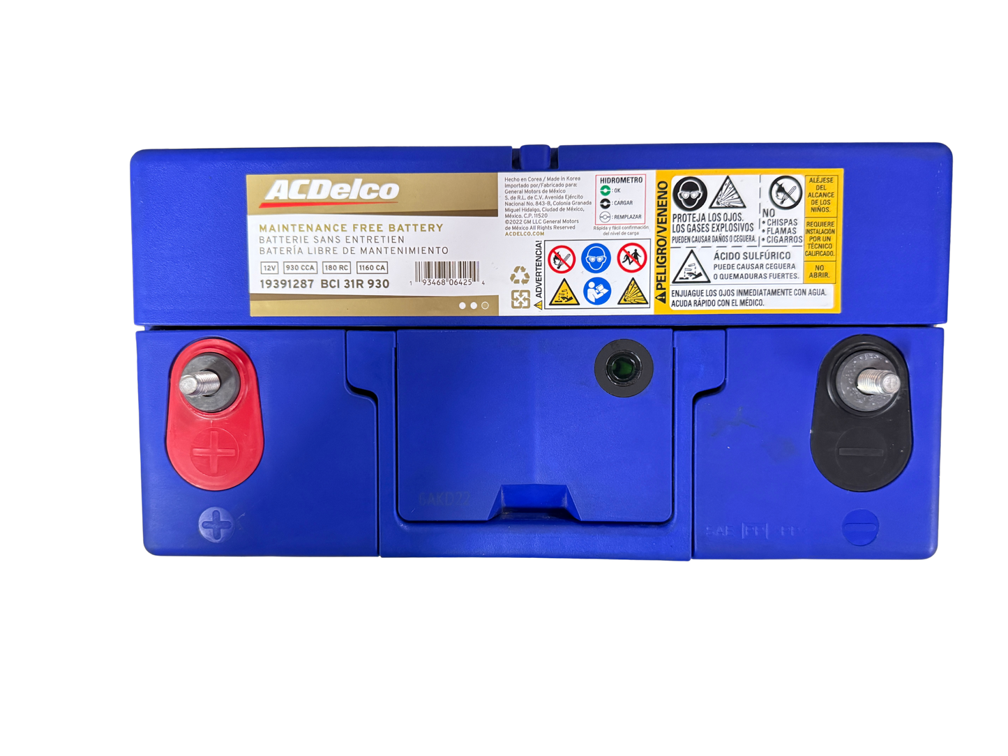 Acumulador ACDelco 19391287 BCI 31R (900 CCA / 1125 CA) 12V. Batería de servicio pesado para camiones, autobuses y equipo agrícola. ¡Pídela hoy mismo!