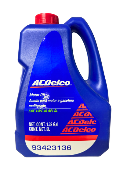 Aceite Multigrado SAE 15w40 Mineral 5L | 93423136 | ACDelco