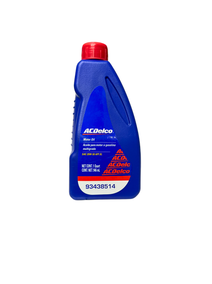 Compra Aceite 20w50 SAE Mineral 946 ML | 93438514 | ACDelco, Envío en ZMG, a México por paquetería o retiro en Refaccionaria Albarrán.