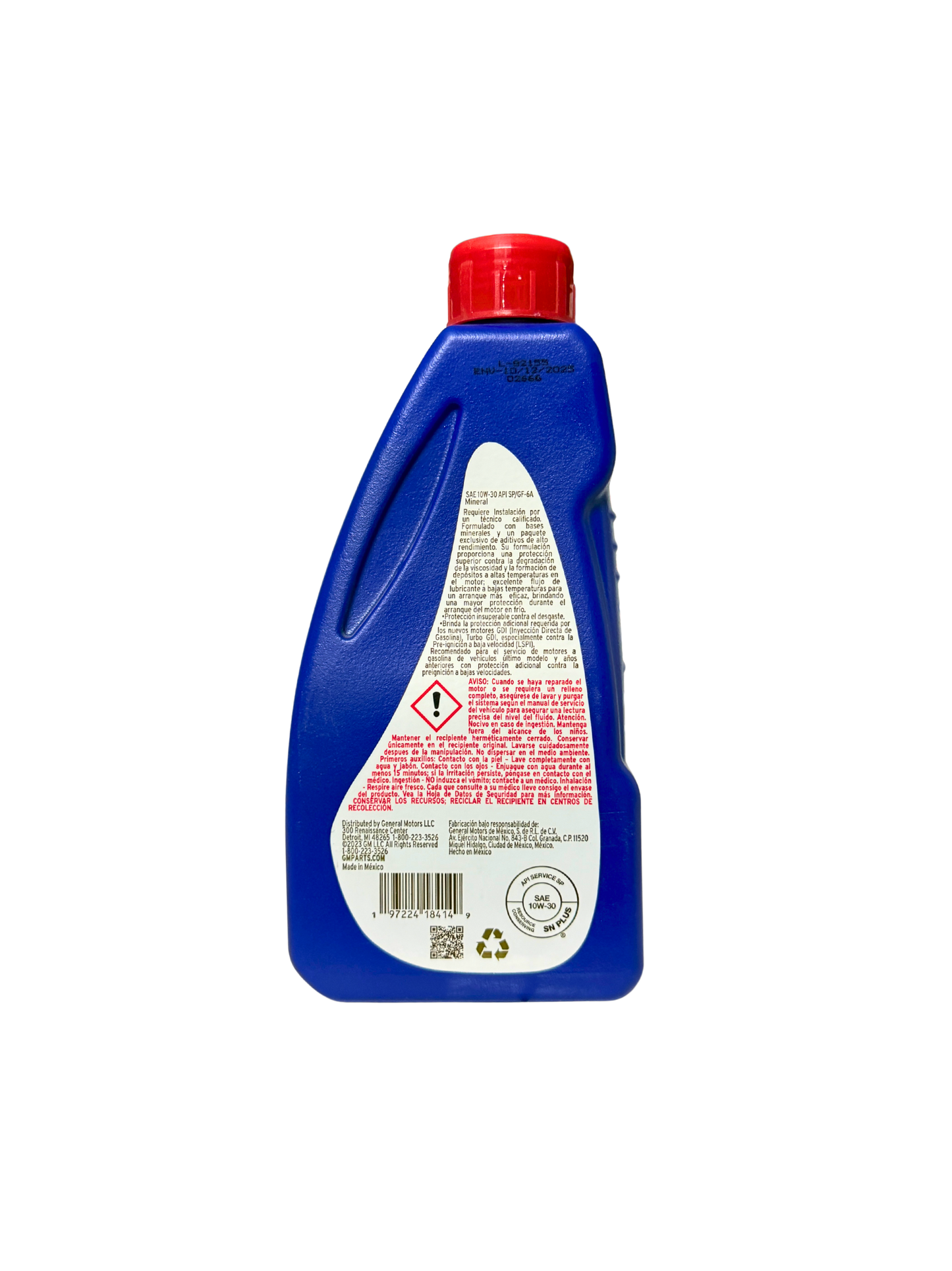 Compra Aceite SAE 10w30 Mineral 946ML | 19434698 | ACDelco, Envío en ZMG, a México por paquetería o retiro en Refaccionaria Albarrán.