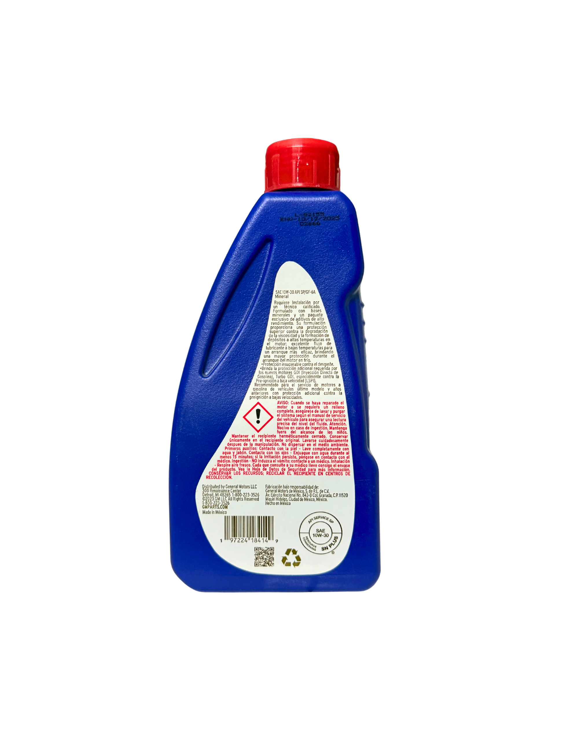 Compra Aceite SAE 10w30 Mineral 946ML | 19434698 | ACDelco, Envío en ZMG, a México por paquetería o retiro en Refaccionaria Albarrán.