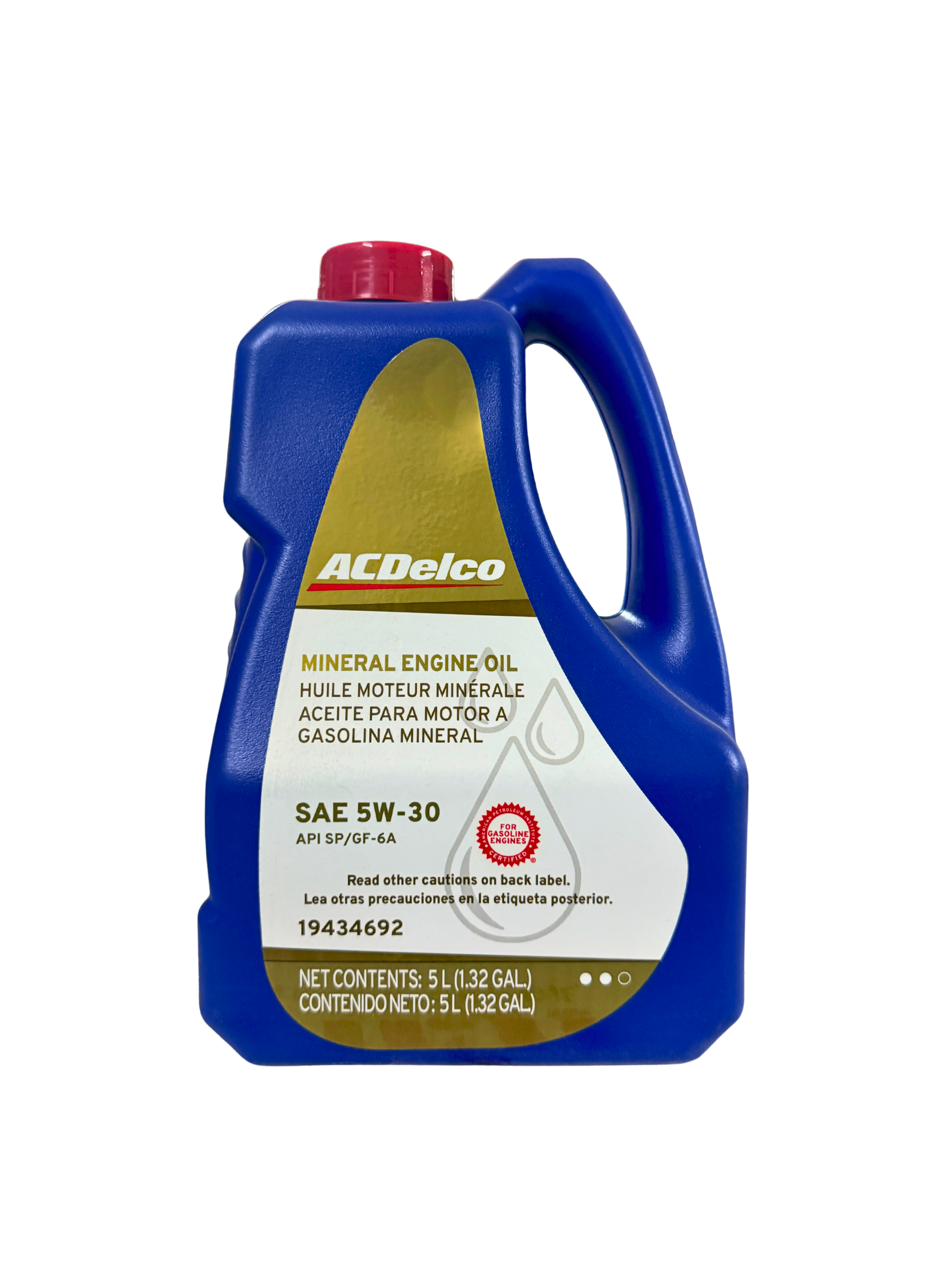 Compra Aceite 5w30 SAE Mineral 5L | 19434692 | ACDelco, Envío en ZMG, a México por paquetería o retiro en Refaccionaria Albarrán.