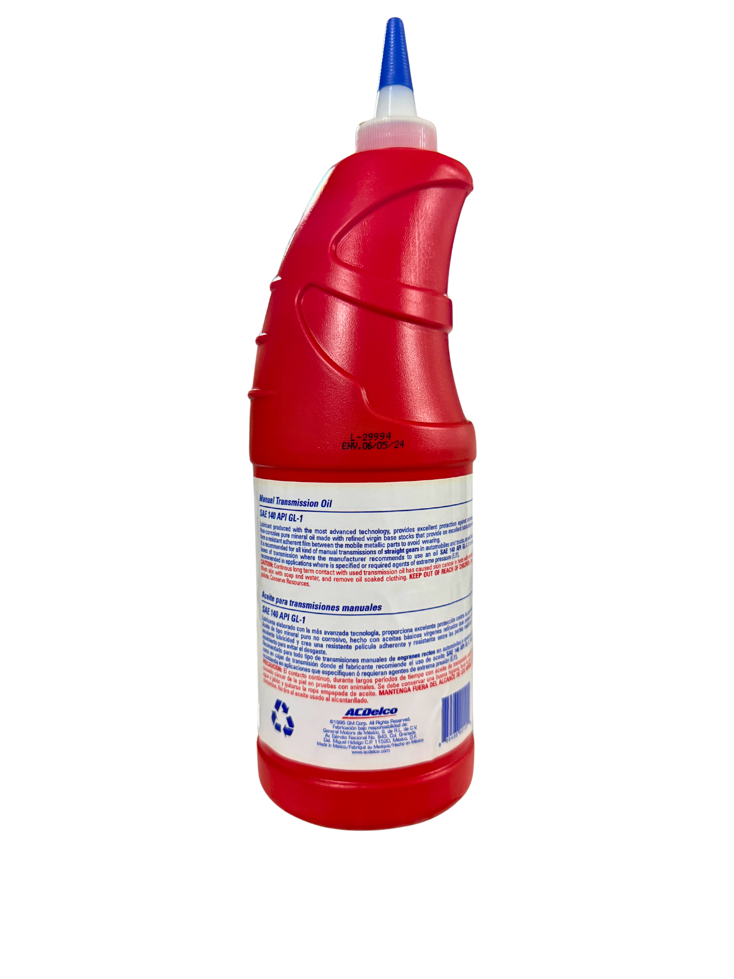 Compra Aceite Transmision Manual SAE 140 Mineral API GL-1 946 ML | 19107806 | ACDelco, Envío en ZMG, a México por paquetería o retiro en Refaccionaria Albarrán.