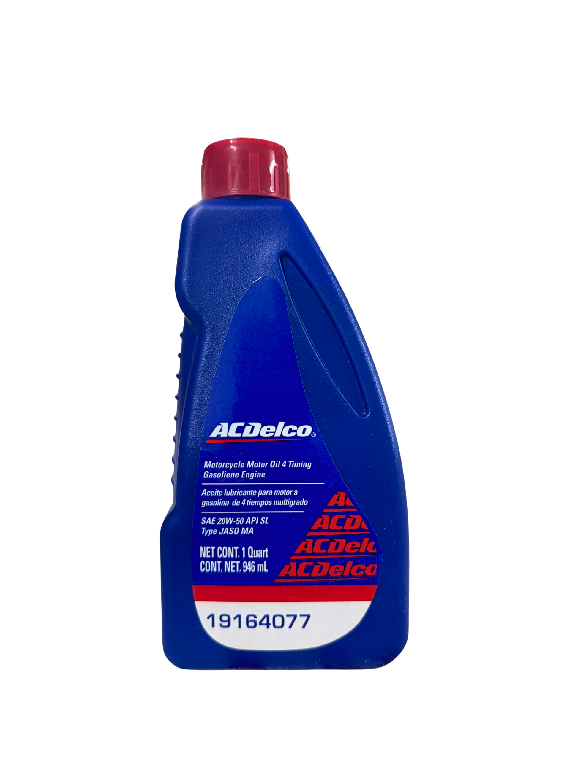 Compra Aceite 20w50 Motocicleta 4T Mineral 946 ML | 19164077 | ACDelco, Envío en ZMG, a México por paquetería o retiro en Refaccionaria Albarrán.