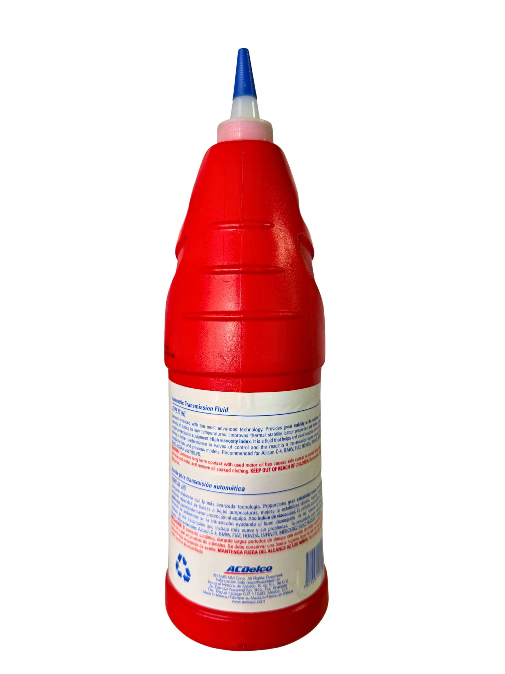 Compra Aceite Transmisión Automática ATF DEXRON III 946 ML | 93436060 | ACDelco, Envío en ZMG, a México por paquetería o retiro en Refaccionaria Albarrán.