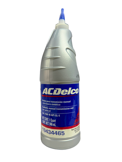 Compra Aceite 75w90 Transmisión Manual y Ejes Sintético API-GL 5 946 ML | 19434465 | ACDelco, Envío en ZMG, a México por paquetería o retiro en Refaccionaria Albarrán.