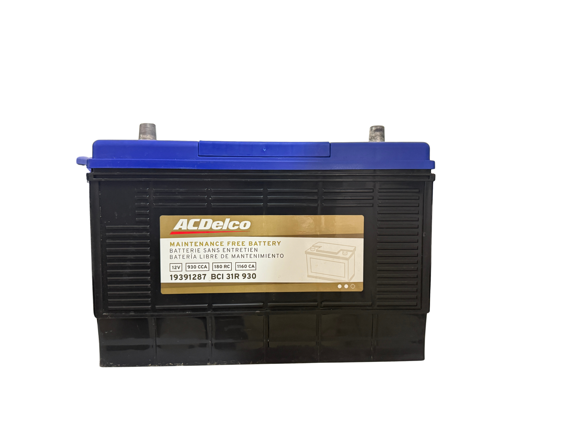 Encuentra el acumulador ACDelco 19391287 al mejor precio. Batería de libre mantenimiento, 900 CCA y máxima resistencia a vibraciones. ¡Compra con envío rápido!