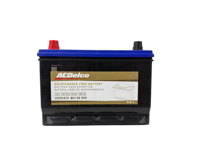 Acumulador ACDelco 19391273 BCI 58 (550 CCA) 12V para Ford Ranger, Courier, Dodge Neon y Stratus. Libre de mantenimiento. ¡Compra con envío rápido hoy!
