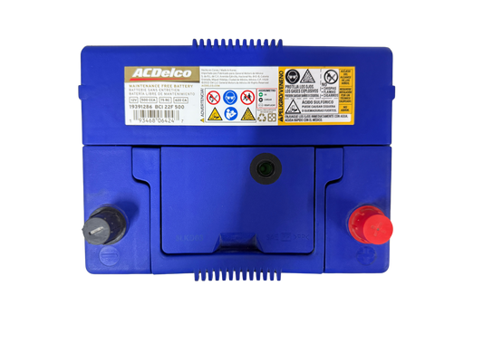 Acumulador ACDelco 19391286 BCI 22F (500 CCA) 12V para Nissan Sentra, Altima, Frontier, Hyundai Sonata y Mazda. ¡Cómprala hoy con envío rápido!