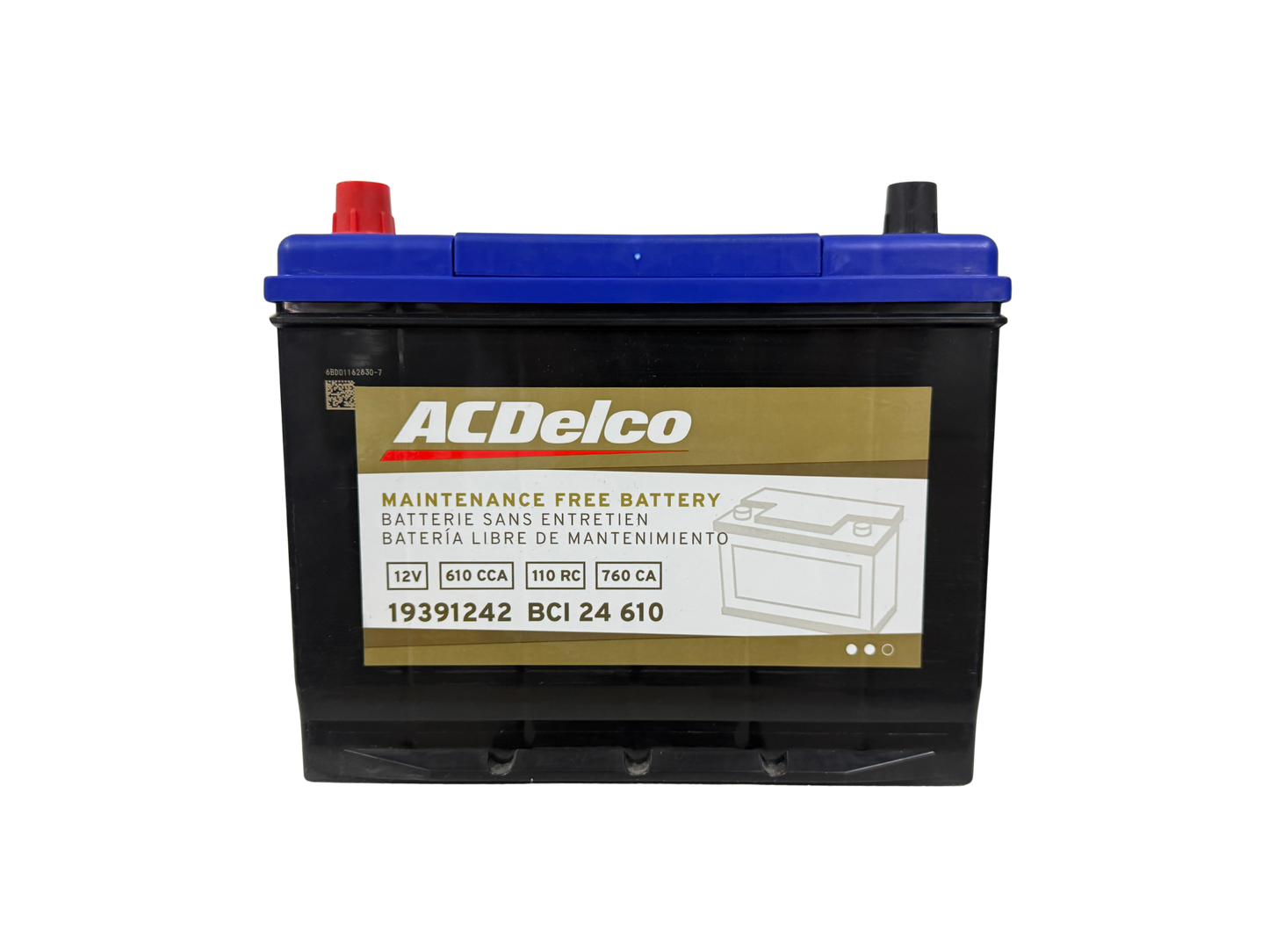 Acumulador ACDelco 19391242 para Xterra, Accord, Frontier, Pathfinder, Discovey, Q45, Eclipse, Montero, etc ¡Envíos el mismo día en ZMG!