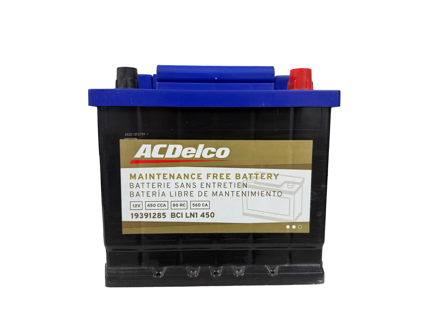 Acumulador ACDelco 19391285 BCI LN1 compatible con Fiesta, Ikon, Spark, March, Beat y Mas, ¡Pídela hoy con envío rápido!