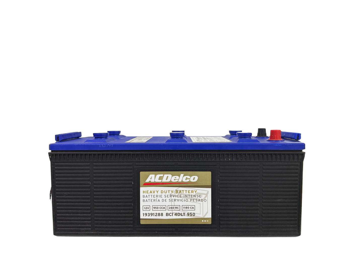Acumulador ACDelco 19391288 BCI 4DLT (950 CCA / 12V). Potencia máxima de arranque para maquinaria agrícola, tractores y equipo pesado Hesston, Ford, New Holland. ¡Despacho inmediato!