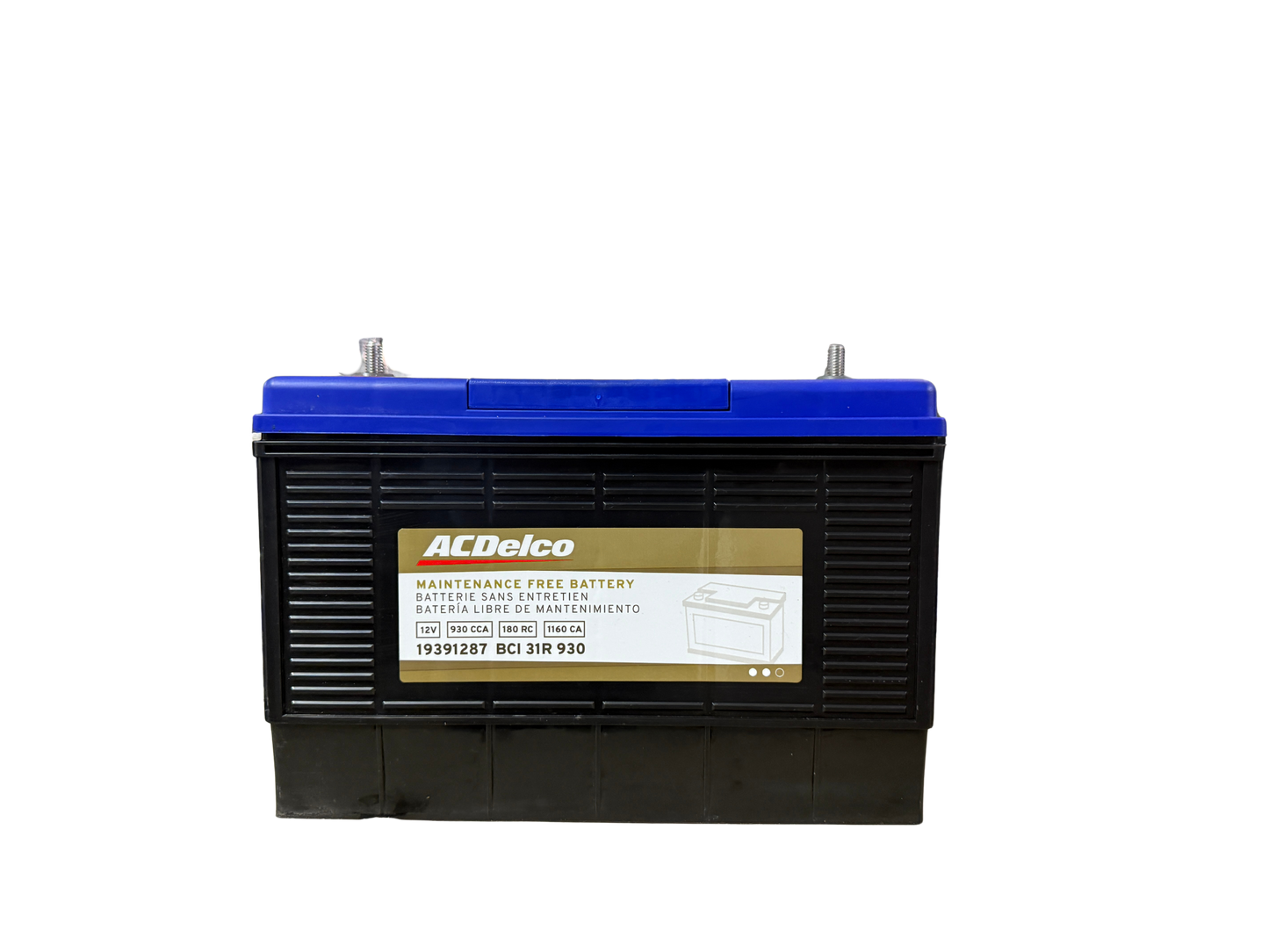 Acumulador ACDelco 19391287 BCI 31R (900 CCA / 1125 CA) 12V. Batería de servicio pesado para camiones, autobuses y equipo agrícola. ¡Pídela hoy mismo!
