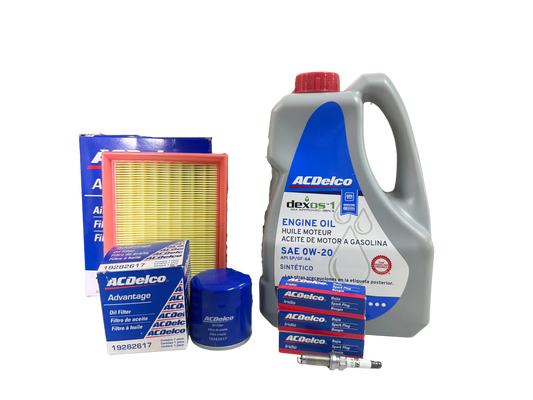 Compra Kit afinacion ACDelco Chevrolet Onix (2023-2026), Envío en ZMG, a México por paquetería o retiro en Refaccionaria Albarrán.
